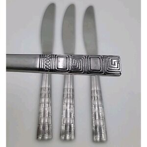 4pc Malaga Stainless Steel Flatware By Cambridge Silver Geometric